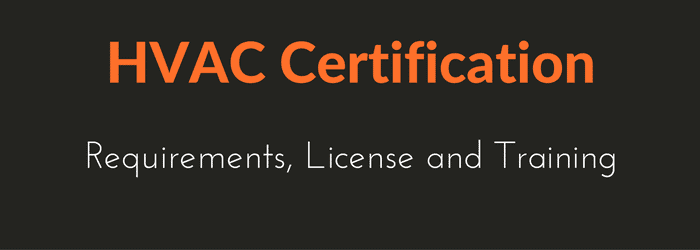 What certifications does an HVAC specialist need?